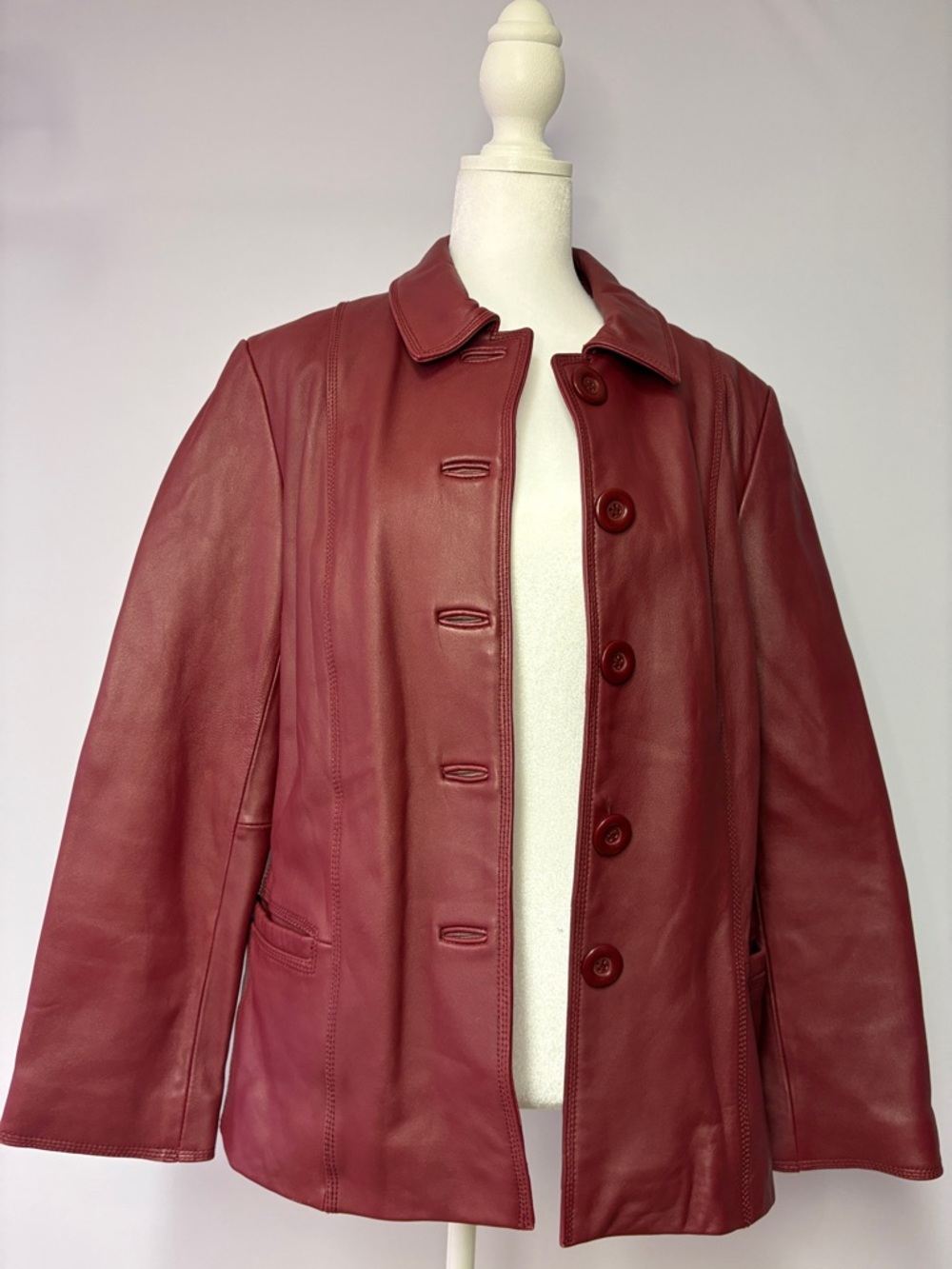 Jaclyn Smith Fuchsia Jacket with Patterned Lining